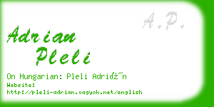 adrian pleli business card